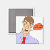 Lehrer schreien magnet (Vorderseite/Rückseite)