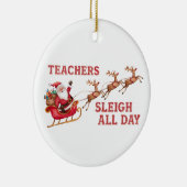 Lehrer schuften den ganzen Tag Keramik Ornament (Rechts)