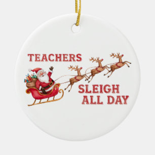 Lehrer schuften den ganzen Tag Keramik Ornament