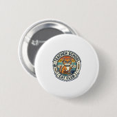 Lehrer Schule Katze Süße Katze Design - Lehrer Sch Button (Vorne & Hinten)