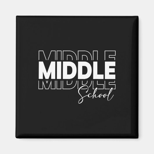 Lehrer-Schüler-Crew der Mittelschule Abschluss Magnet (Vorne)