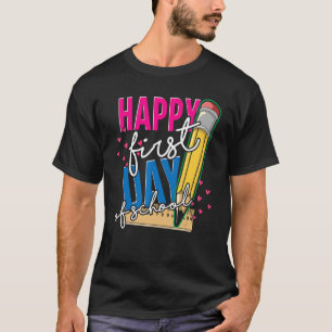 Lehrer Schüler glücklich ersten Schultag T-Shirt
