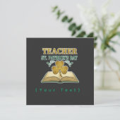 Lehrer & Schüler Klasse 2026 - Wissen ist Lig Einladung (Stehend Vorderseite)