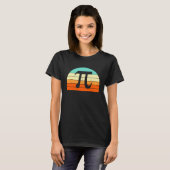 Lehrer Schüler Pi Retro Symbol Mathematik T-Shirt (Vorne ganz)