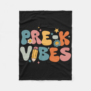 Lehrer Schüler Pre-k Vibes Pre Kindergarten Team Fleecedecke