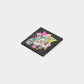 Lehrer Schüler Retro 90er Zurück zur Schule Post-it Klebezettel (angewinkelt)