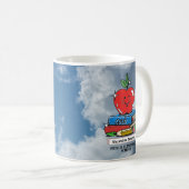 Lehrer Schüler Schulbücher Apple Custom Kaffeetasse (VorderseiteRechts)