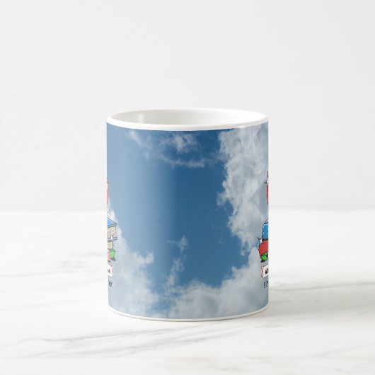 Lehrer Schüler Schulbücher Apple Custom Kaffeetasse (Mittel)
