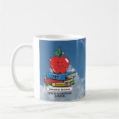 Lehrer Schüler Schulbücher Apple Custom Kaffeetasse (Links)