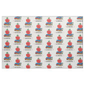 Lehrer Schüler Schulbücher Apple personalisieren Stoff (Fat Quarter (45,7 x 55,9 cm))