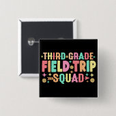 Lehrer SchülerInnen der dritten Klasse der Feldfah Button (Vorne & Hinten)