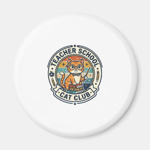 Lehrer Schulkatze Niedliche Katze Design - Lehrer  Magnet