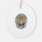 Lehrer Schulkatze Süße Kitty Design - Lehrer Sch Keramik Ornament (Links)