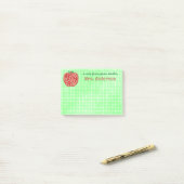 Lehrer-Schulklassenzimmer Apple | lernen Namen des Post-it Klebezettel (Auf Schreibtisch)