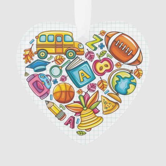 Lehrer / Schulpersonal - Danke, Ornament (Vorderseite)