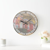 Lehrer - Schultage Große Wanduhr (Zuhause)
