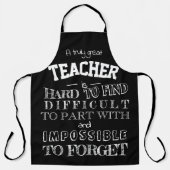 Lehrer Schürze Skript danke Ihnen Wertschätzung Ge (Vorderseite)