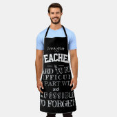 Lehrer Schürze Skript danke Ihnen Wertschätzung Ge (Getragen)