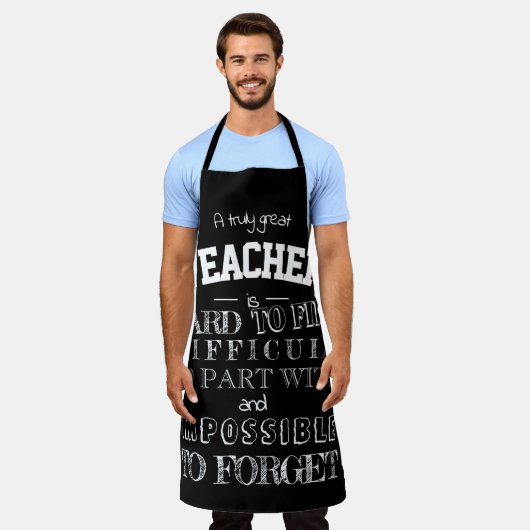 Lehrer Schürze Skript danke Ihnen Wertschätzung Ge (Getragen)