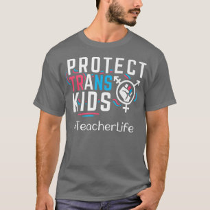 Lehrer schützen Trans Kids übersetzen LGBT-Stolz T-Shirt