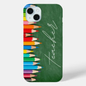 Lehrer Script-Chalkboard-Stifte Case-Mate iPhone Hülle (Rückseite)