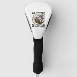 Lehrer-Shirt Sozialkunde Gruseliges Gehirn Schreck Golf Headcover