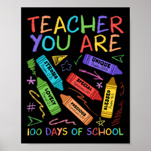 Lehrer, Sie sind Bibel inspirierend 100 Tage Schul Poster