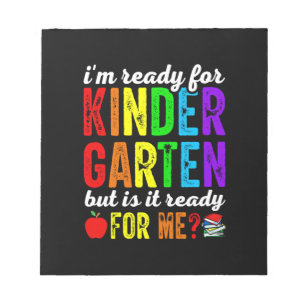 Lehrer sind für den Kindergarten bereit Notizblock