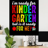 Lehrer sind für den Kindergarten bereit Poster (Heimbüro)