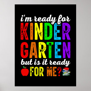 Lehrer sind für den Kindergarten bereit Poster