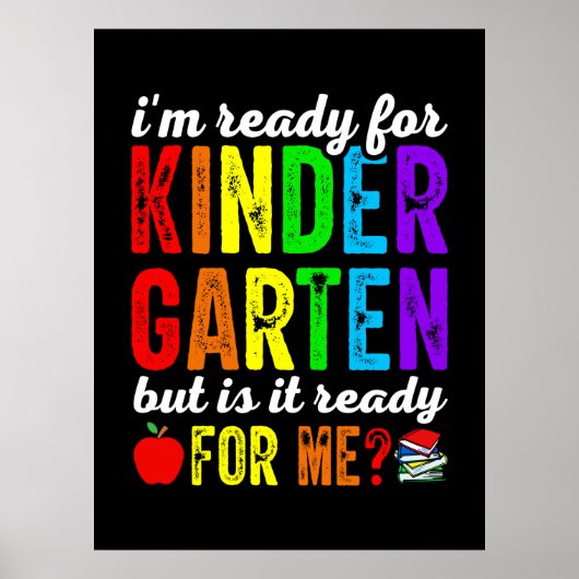 Lehrer sind für den Kindergarten bereit Poster (Vorne)