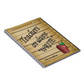 Lehrer sind immer "schreiben" notizblock (Rechte Seite)