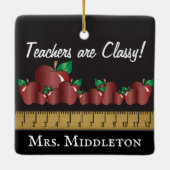 Lehrer sind klug - Drucken Sie beide Seiten Keramikornament (Rückseite)