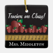 Lehrer sind klug - Drucken Sie beide Seiten Keramikornament (Vorderseite)