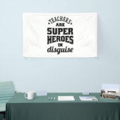 Lehrer sind Superhelden in verschleierter Form Banner (Messeveranstaltung)