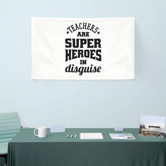 Lehrer sind Superhelden in verschleierter Form Banner (Messeveranstaltung)