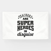 Lehrer sind Superhelden in verschleierter Form Banner (Horizontal)