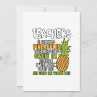 Lehrer sind wie Ananas.