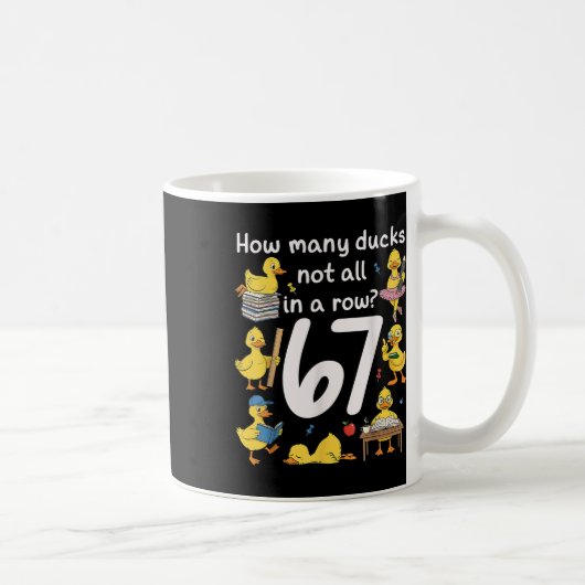 Lehrer Six Seven Meme 67 Lustiger Lehrer Ente In E Kaffeetasse (Rechts)