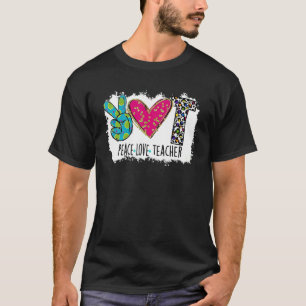 Lehrer Spaß Liebe Lehrer Colorful Leopard T-Shirt