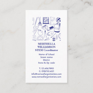 LEHRER STEM Foto Business Card Visitenkarte