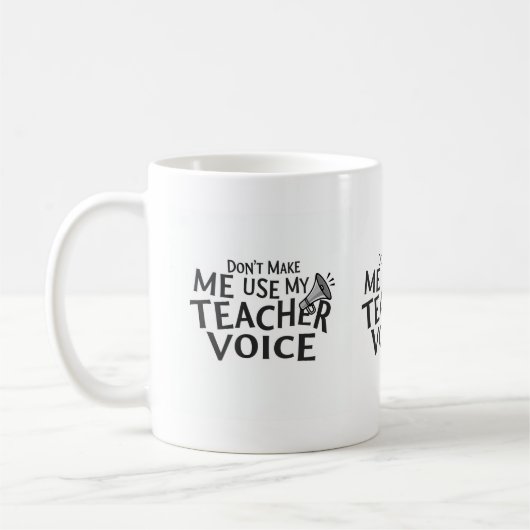 Lehrer-Stimmen-Tasse Kaffeetasse (Links)