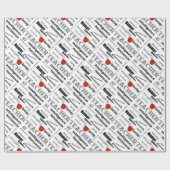 Lehrer-Stolz+Rotes Apple/Text-Entwurf Geschenkpapier (Flach)