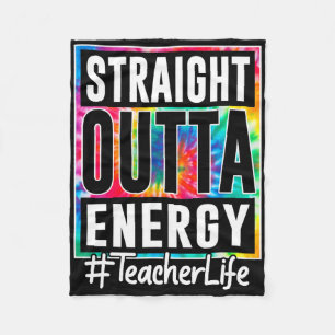 Lehrer Straight Outta Energie Lehrer Leben Spaß Te Fleecedecke