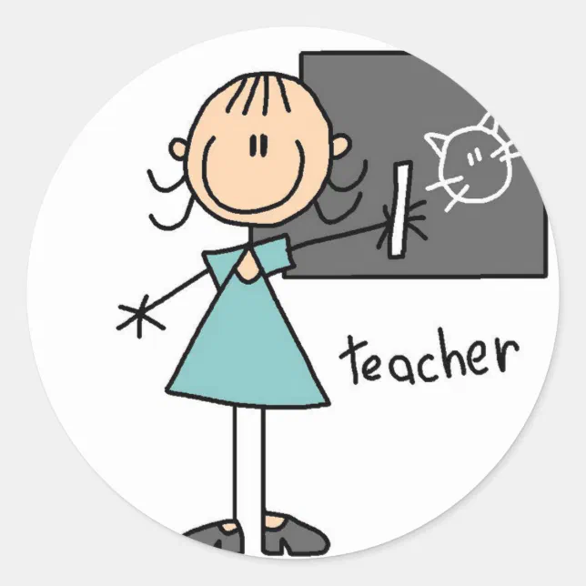 Lehrer Strichm nnchen Aufkleber Runder Aufkleber Zazzle de lehrer-strichm-nnchen-aufkleber-runder-aufkleber-zazzle-de