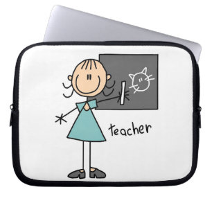 Lehrer-Strichmännchen Laptopschutzhülle