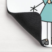 Lehrer-Strichmännchen Mousepad (Ecke)