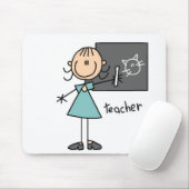 Lehrer-Strichmännchen Mousepad (Mit Mouse)