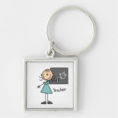 Lehrer-Strichmännchen Schlüsselanhänger (Vorne)