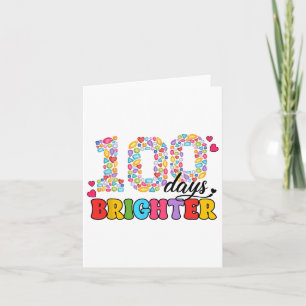 Lehrer Student 100 Tage Brighter Juwelen 100. Tag Karte